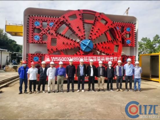 W8800×H5500矩形顶管机轴承及刀盘座整装顺利通过客户验收